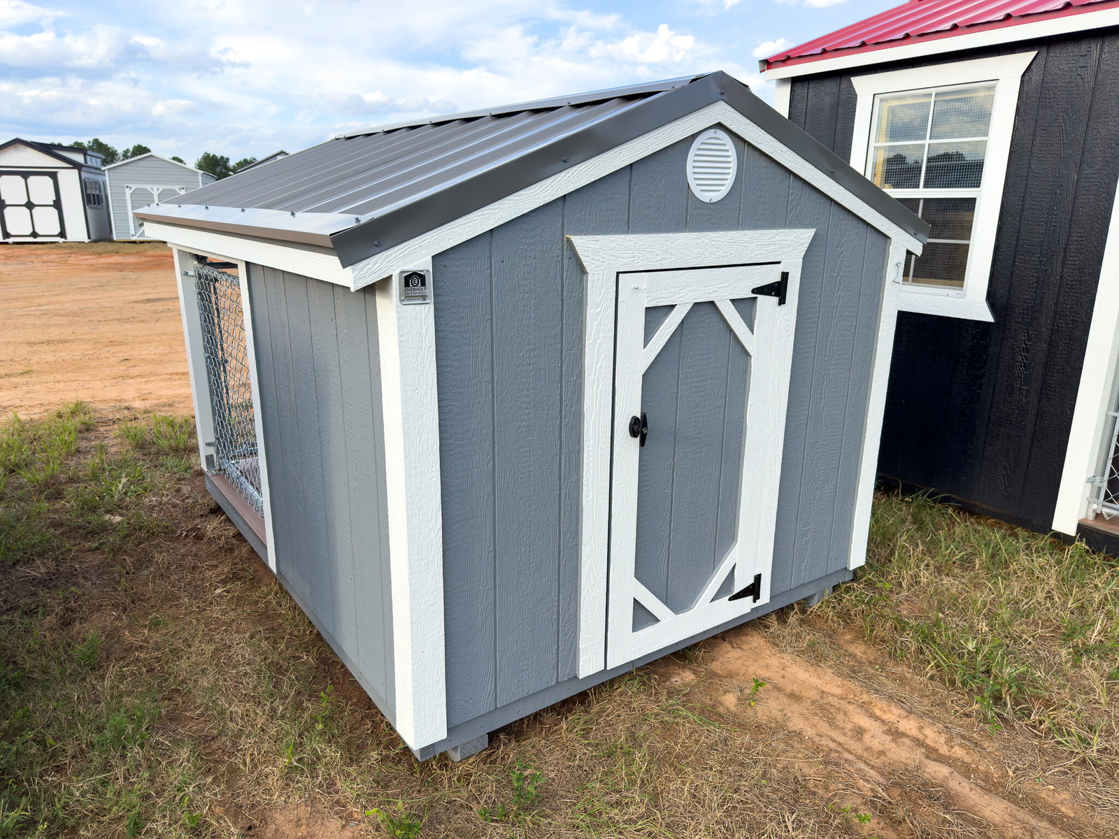 6x8 Low Profile Single Dog Kennel serial LPSAFDK-7181-0608-190723