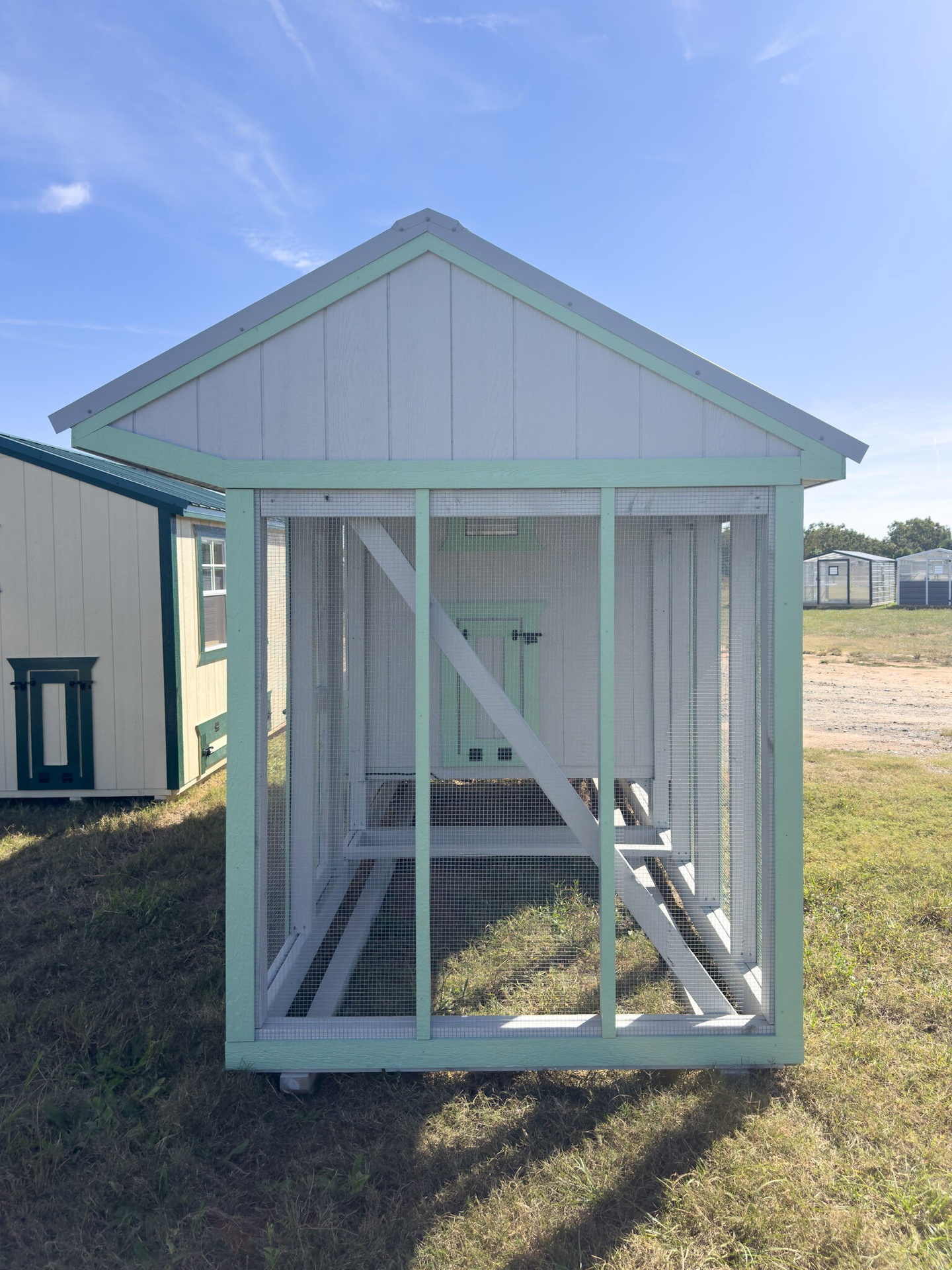 6x15x7 Cottage Style Chicken Coop & Run serial CSCR-9052-0615-060825