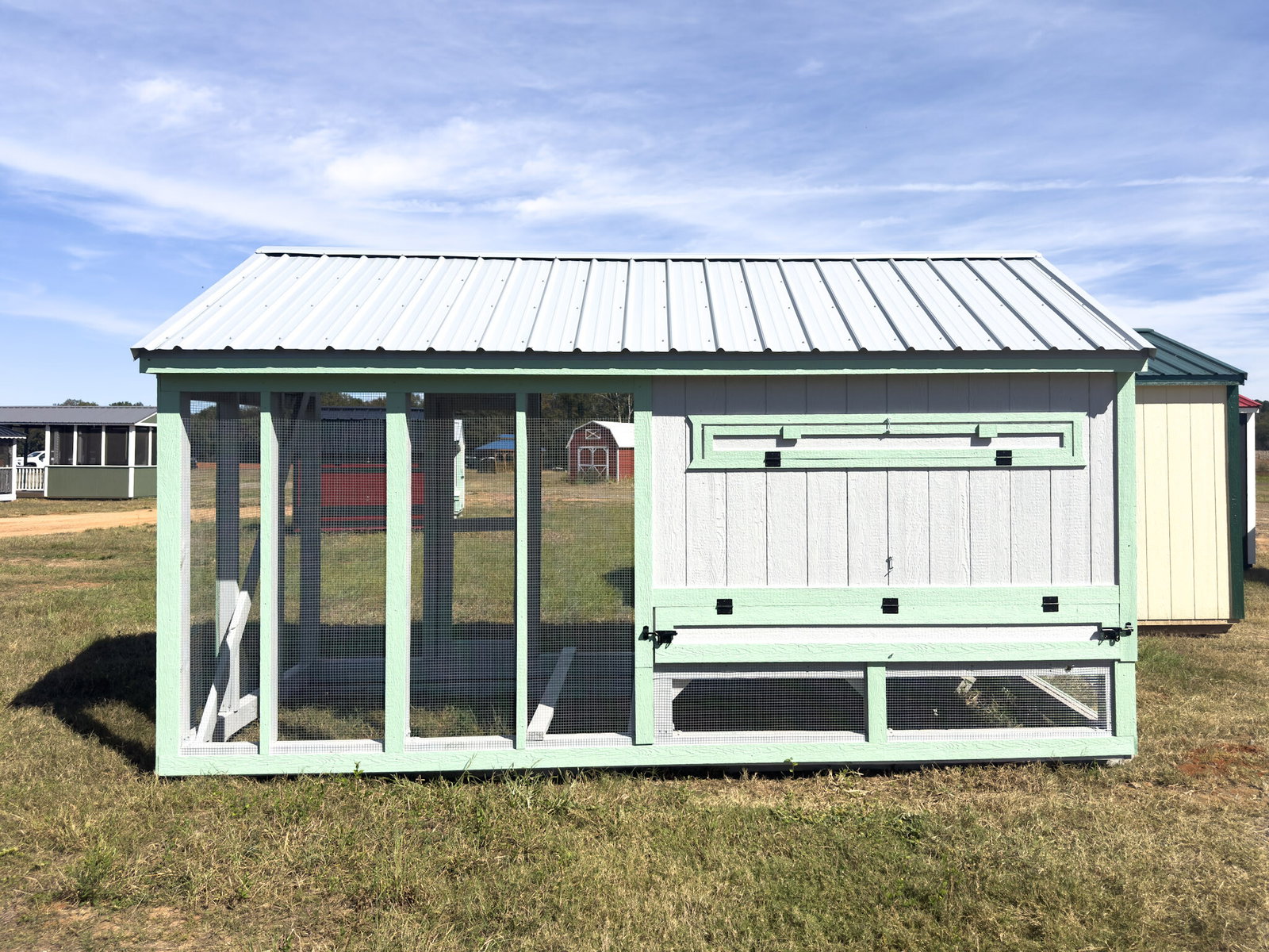 6x15x7 Cottage Style Chicken Coop & Run serial CSCR-9052-0615-060825