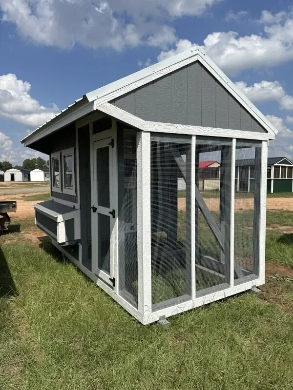 6x12 Cottage Style Chicken Coop & Run serial CSCR-7948-0612-090324