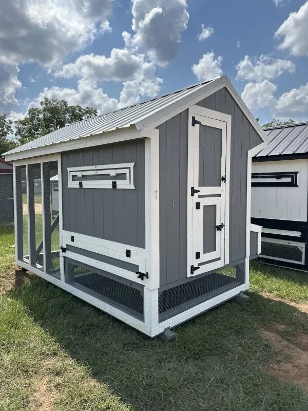 6x12 Cottage Style Chicken Coop & Run serial CSCR-7948-0612-090324