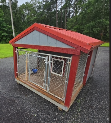 6x8 Low Profile Single Dog Kennel serial LPSAFDK-4739-0608-310721