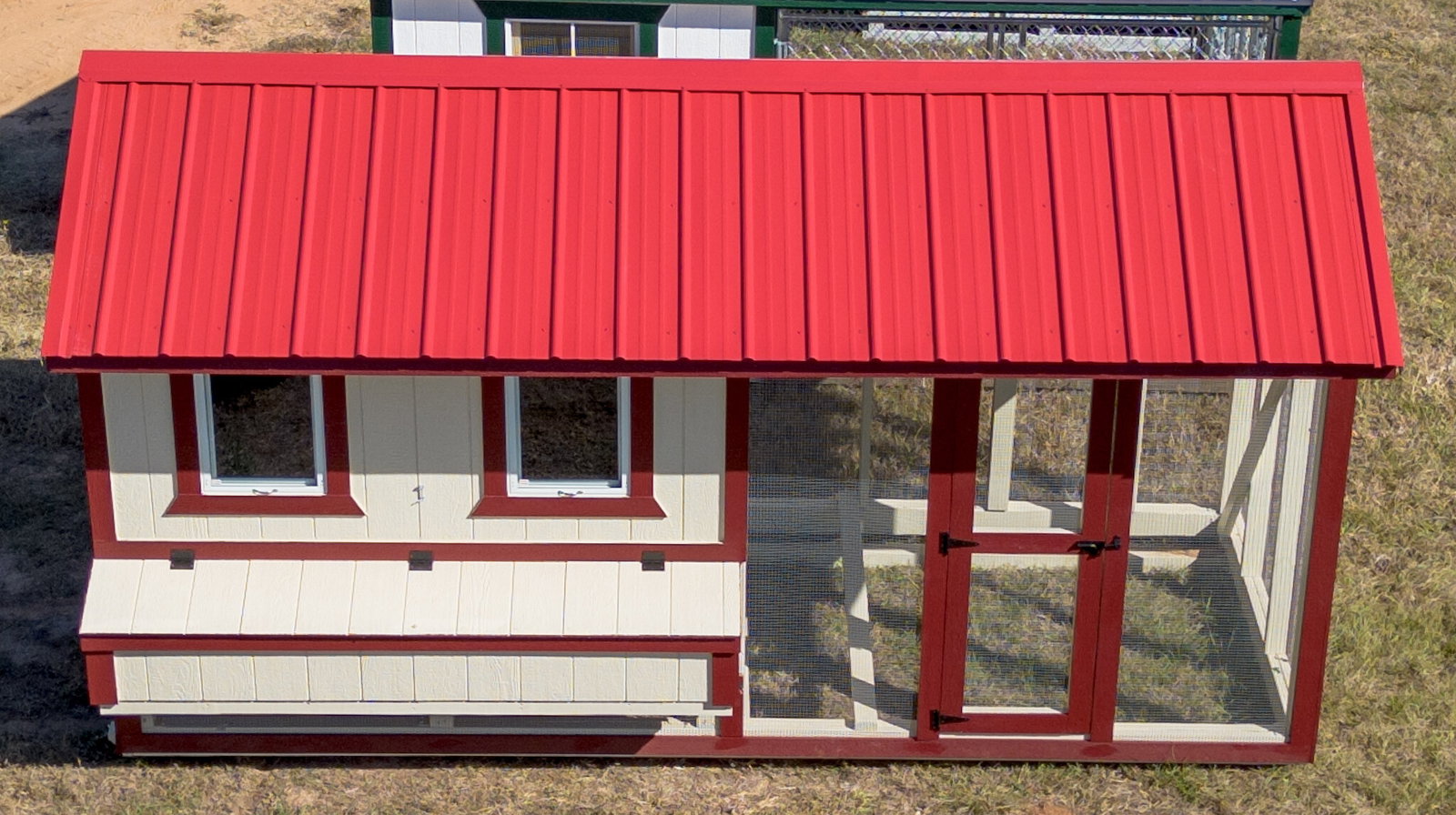 6x15x7 Cottage Style Chicken Coop & Run serial CSCR-9065-0615-060825