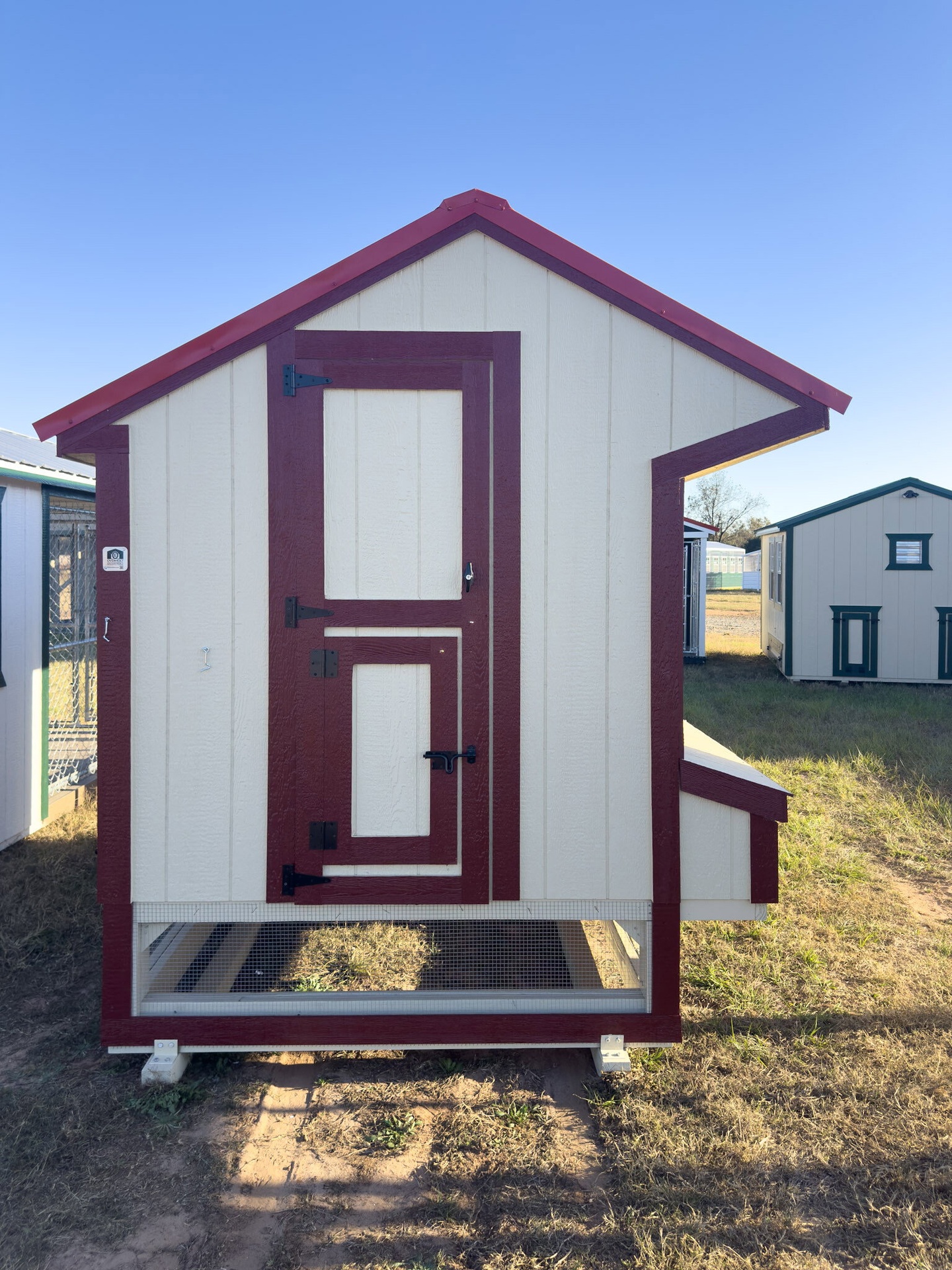 6x15x7 Cottage Style Chicken Coop & Run serial CSCR-9065-0615-060825