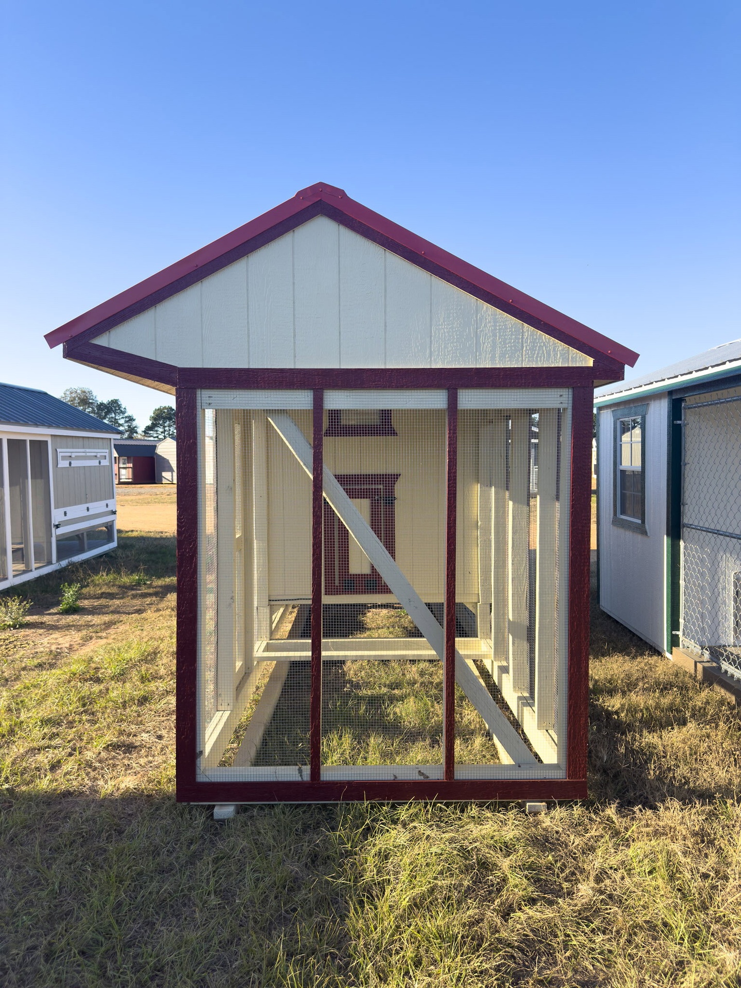 6x15x7 Cottage Style Chicken Coop & Run serial CSCR-9065-0615-060825