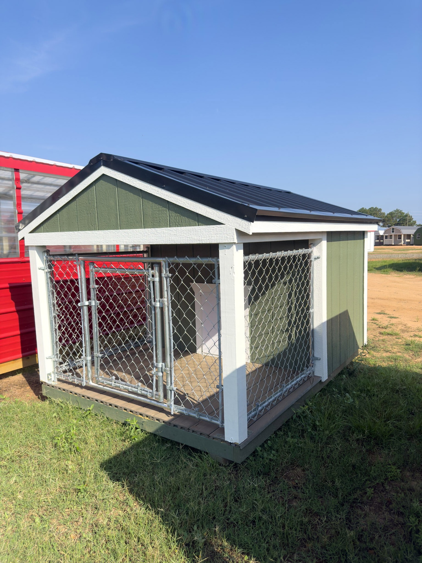 6x8 Low Profile Single Dog Kennel serial LPDK-8045-0608-060524