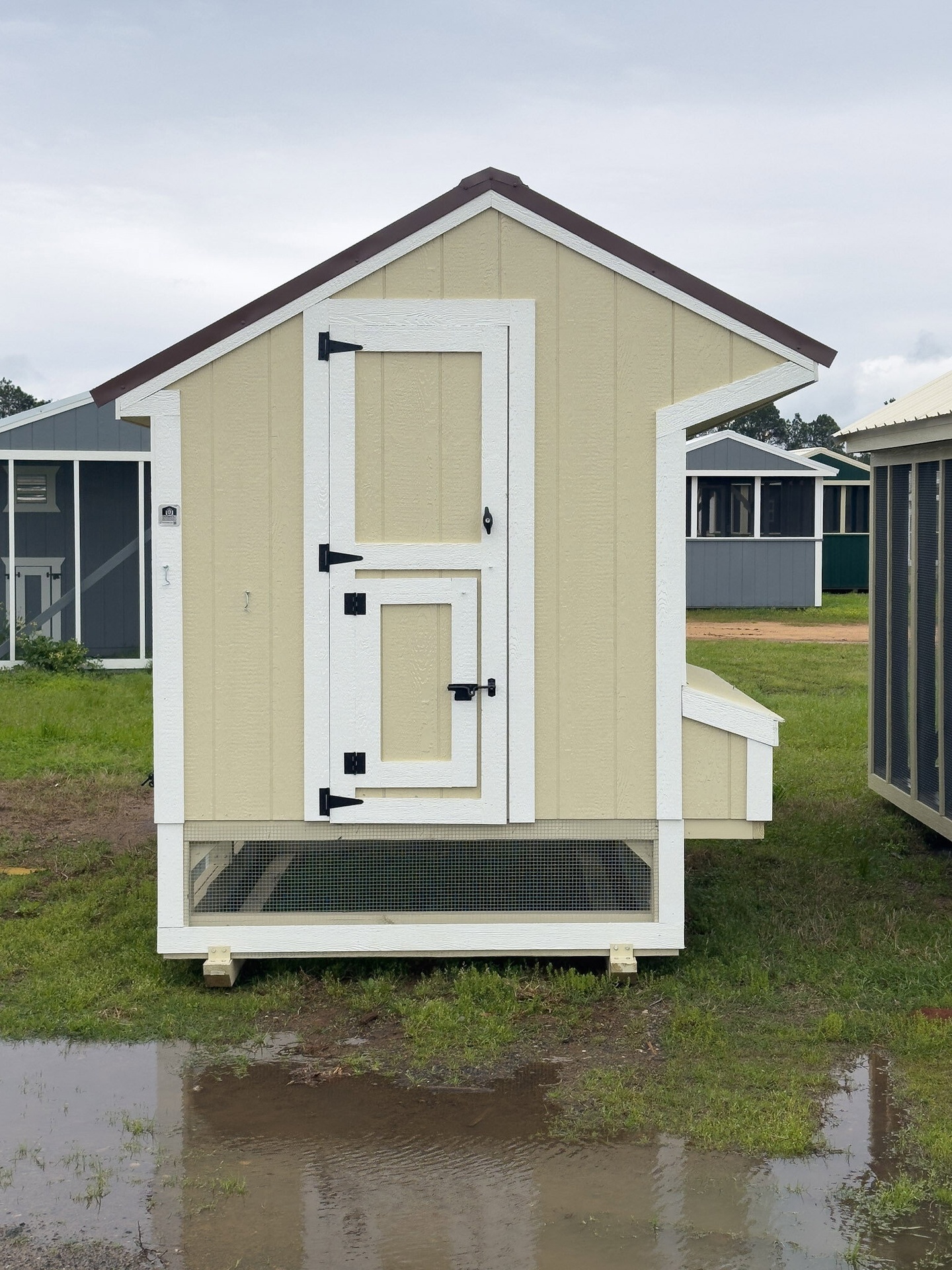6x15x7 Cottage Style Chicken Coop & Run serial CSCR-9309-0615-011225