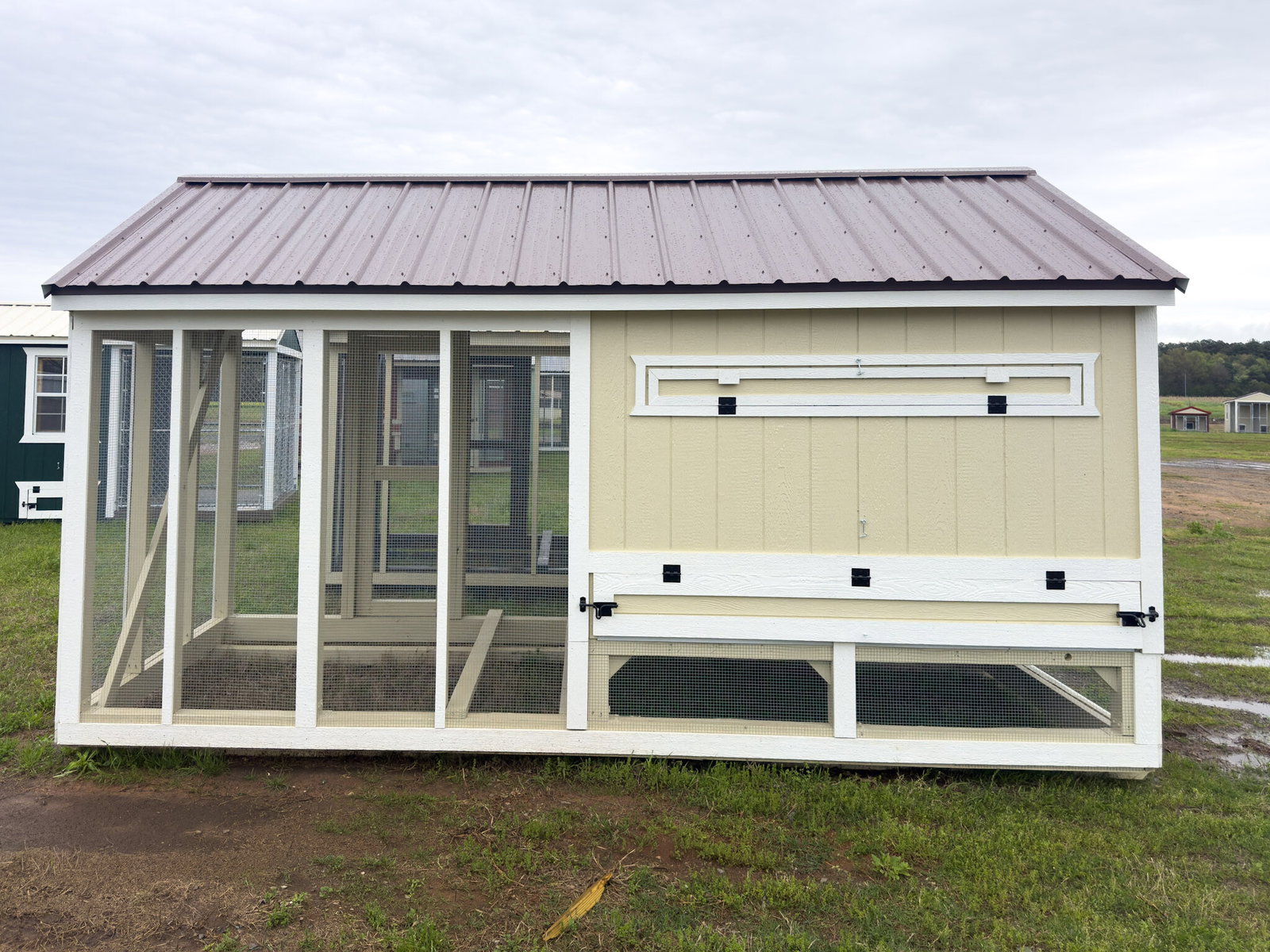 6x15x7 Cottage Style Chicken Coop & Run serial CSCR-9309-0615-011225
