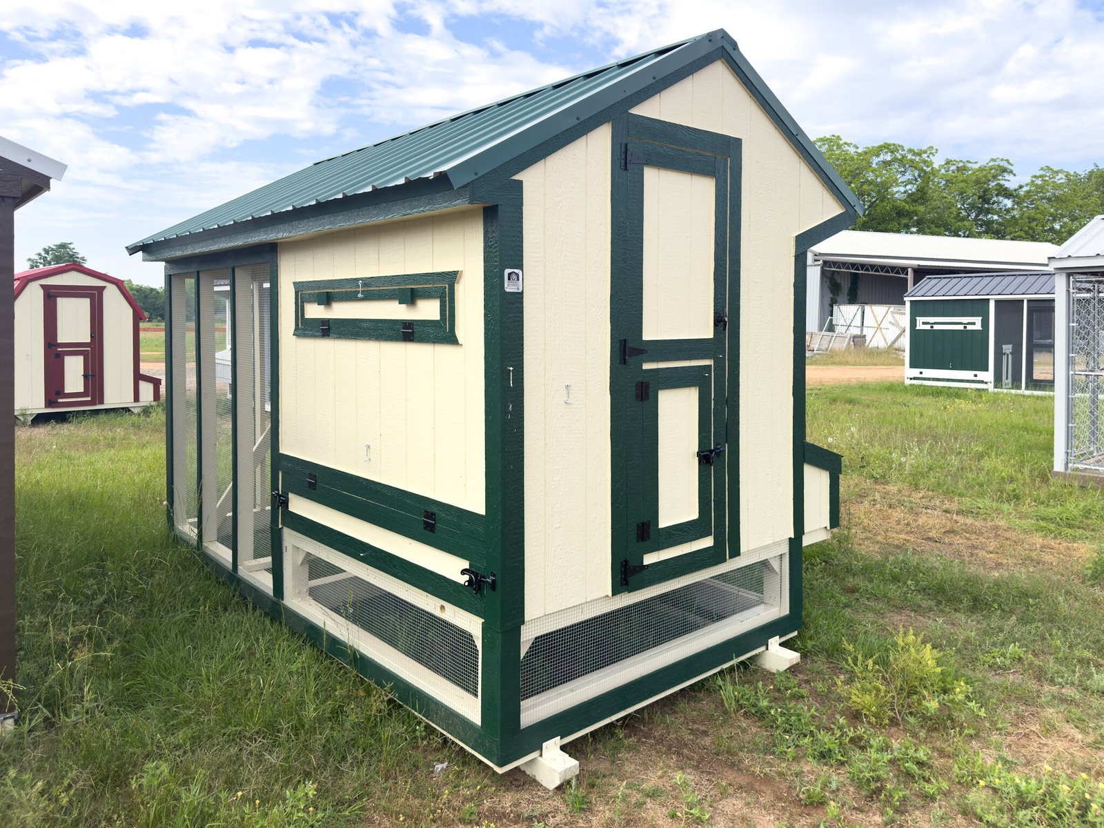 6x12 Cottage Style Chicken Coop & Run serial CSCR-8729-0612-090425
