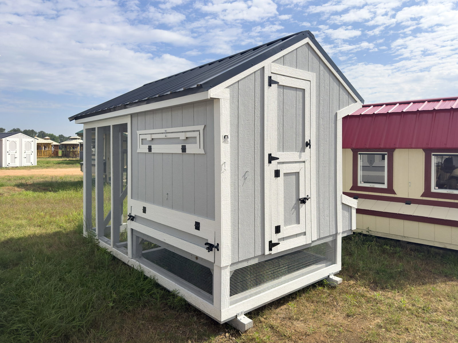 6x12 Cottage Style Chicken Coop & Run serial CSCR-8751-0612-100425