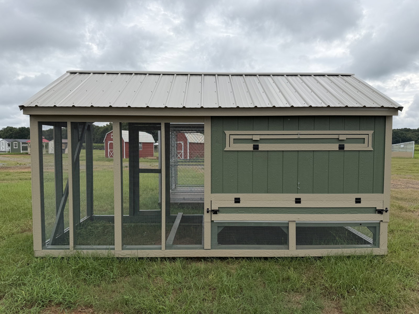 6x15x7 Cottage Style Chicken Coop & Run serial CSCR-9552-0615-080426