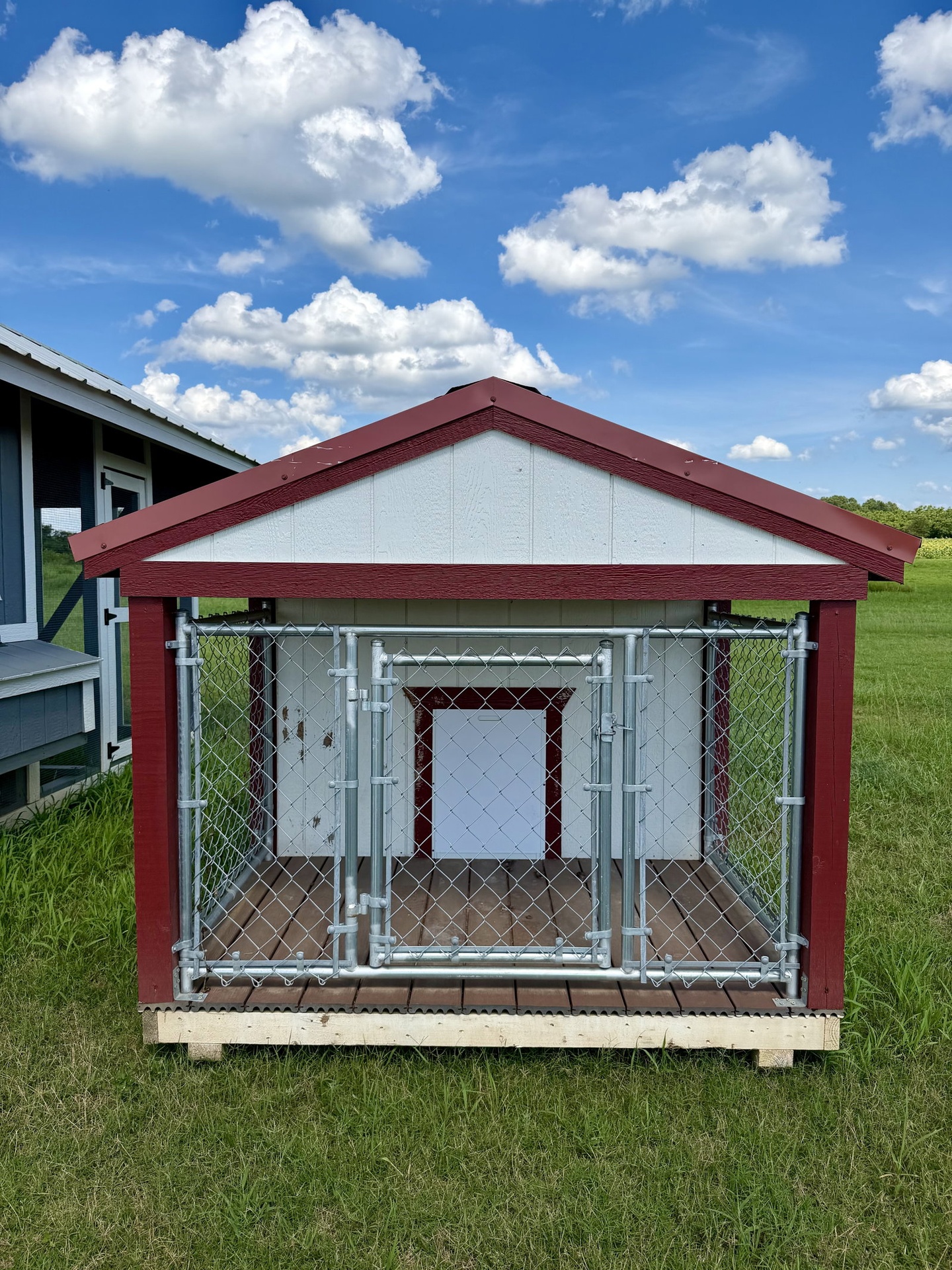 6x8 Low Profile Single Dog Kennel serial LPSAFDK-7109-0608-190623