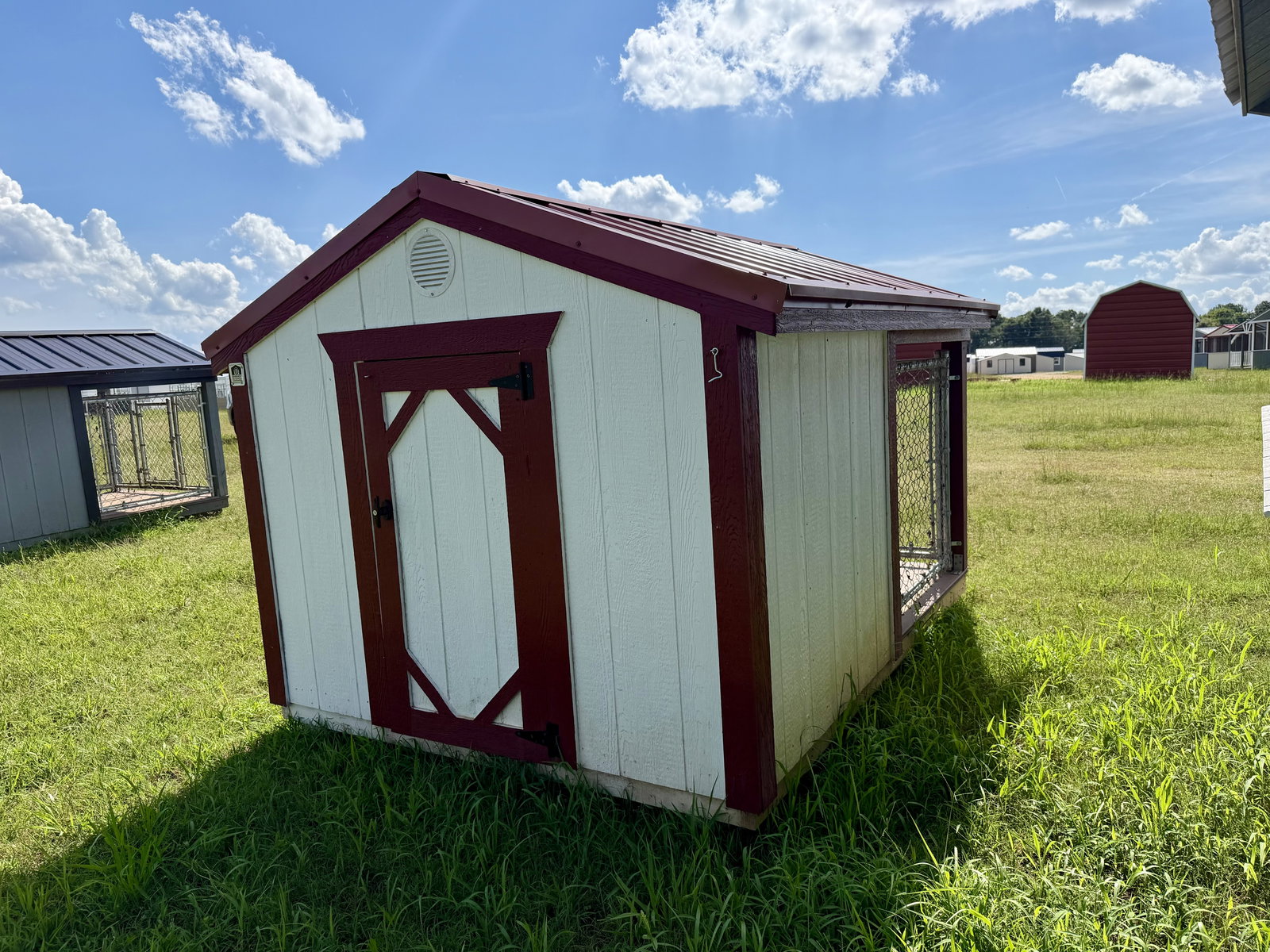 6x8 Low Profile Single Dog Kennel serial LPSAFDK-7109-0608-190623