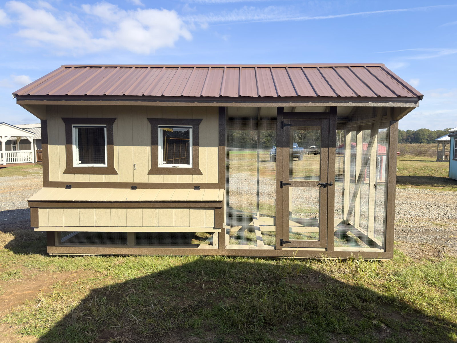6x15x7 Cottage Style Chicken Coop & Run serial CSCR-8180-0615-100624
