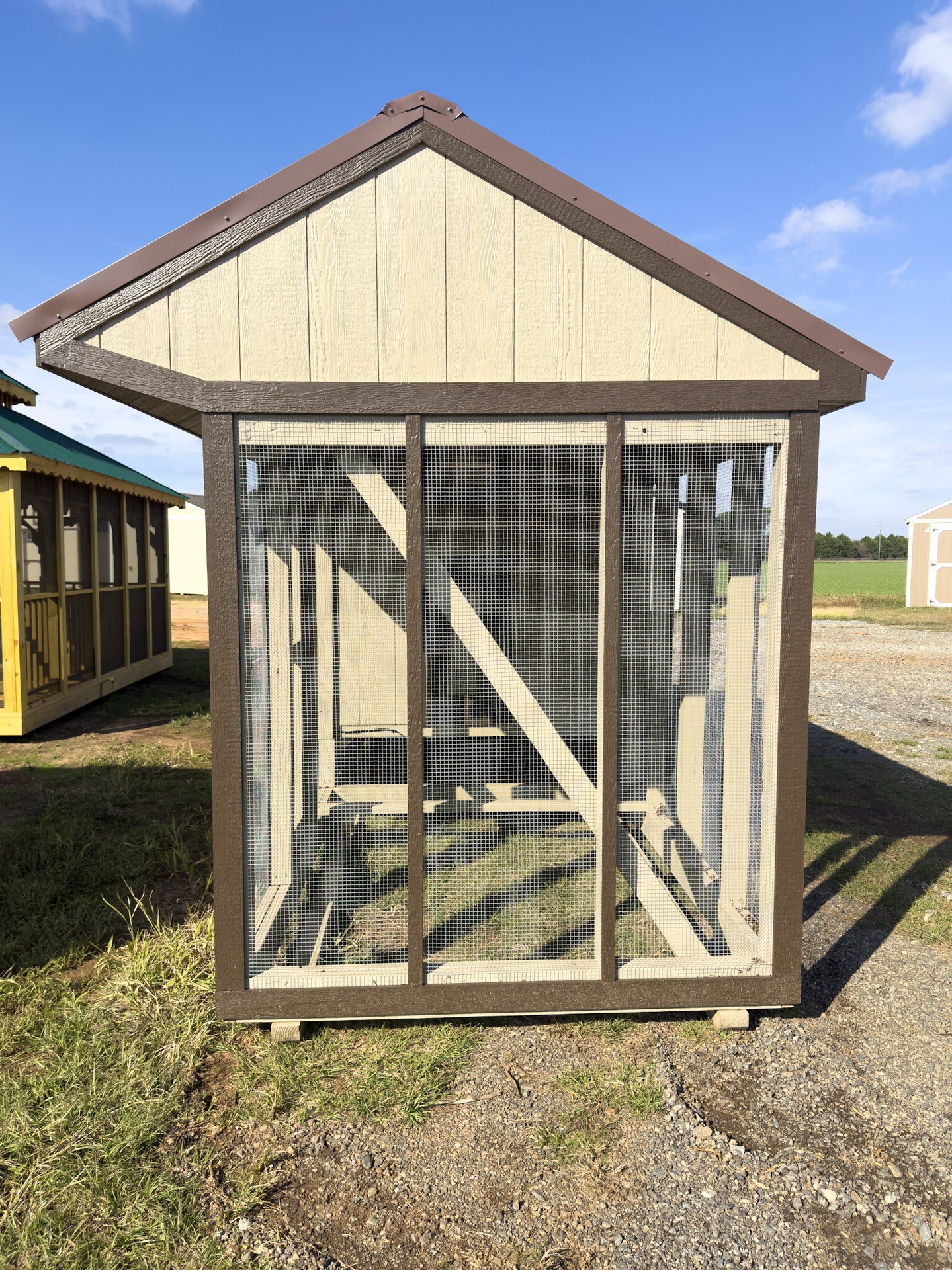 6x15x7 Cottage Style Chicken Coop & Run serial CSCR-8180-0615-100624
