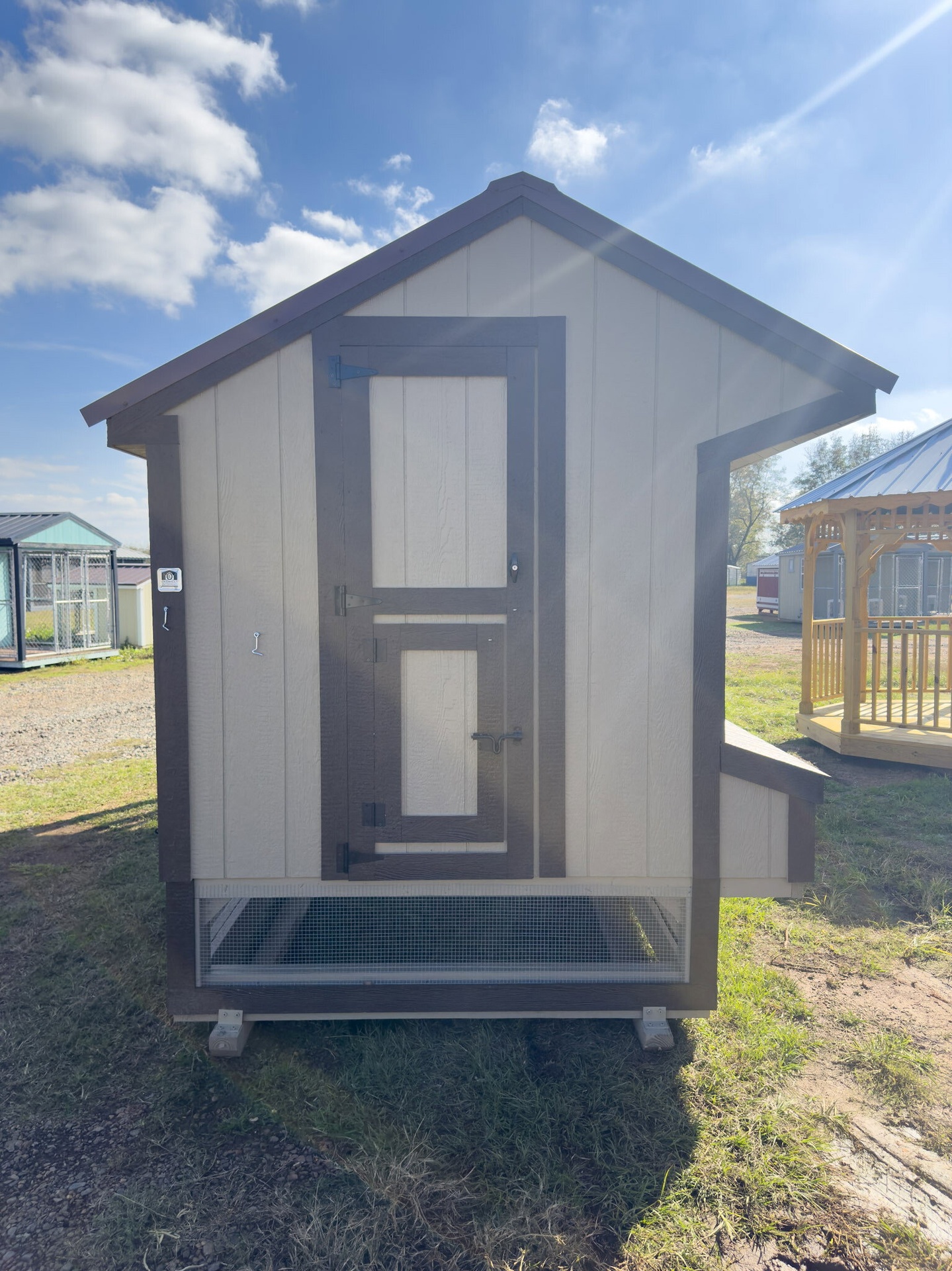 6x15x7 Cottage Style Chicken Coop & Run serial CSCR-8180-0615-100624