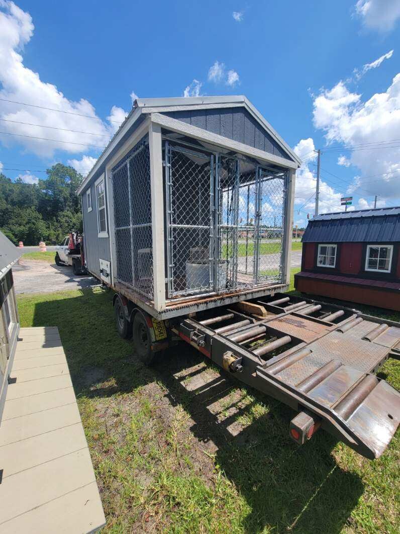 8x16 Double Deluxe Dog Kennel serial DDDK-7338-0816-200923