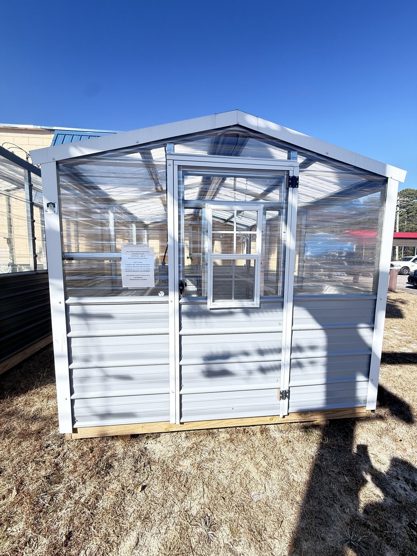 8x12 Greenhouse serial AFSG-8663-0812-100325