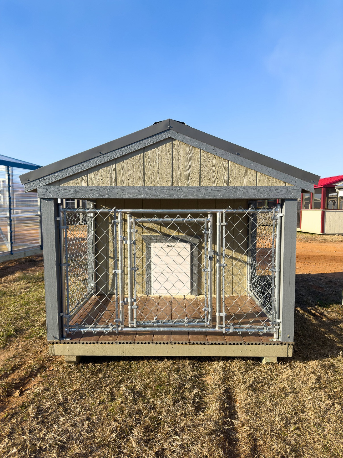 6x8 Low Profile Single Dog Kennel serial LPDK-7442-0608-021123