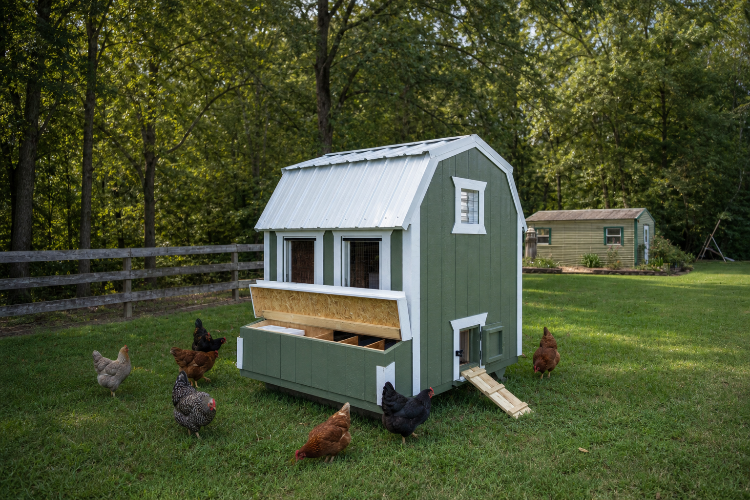6x6 Barn Style Chicken Coop